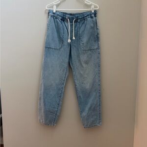 J. Crew Light Blue Women's Relaxed Drawstring Jeans Size 27